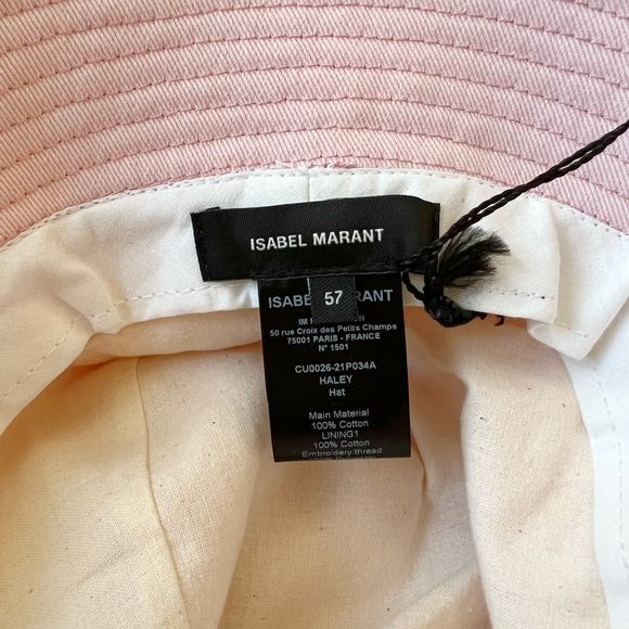 NET Isabel Marant Haley Bucket Hat Light Pink - Picture 6 of 10